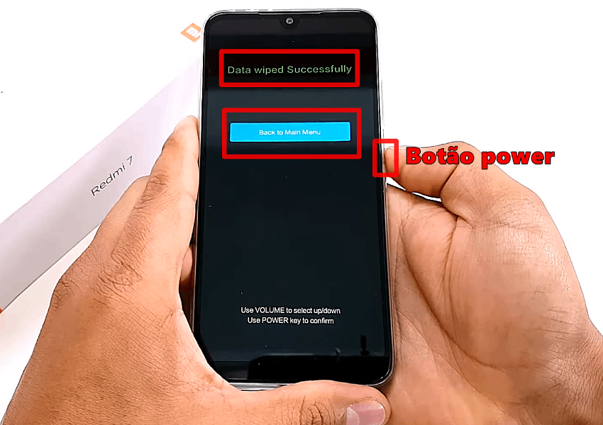 Como resetar o Xiaomi pelos botoes